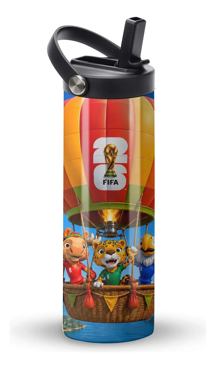 Termo Skinny - Mundial Fútbol Mascotas