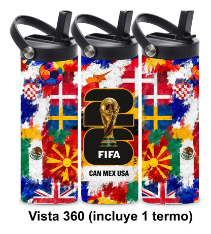 Termo Skinny - Mundial Fútbol